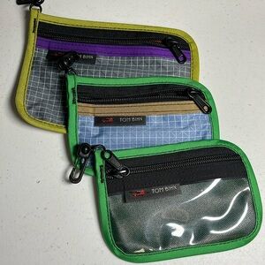 Three Tom Bihn mystery pouches
